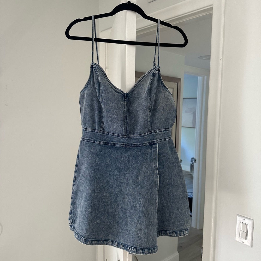 Denim Dress with Shorts attached